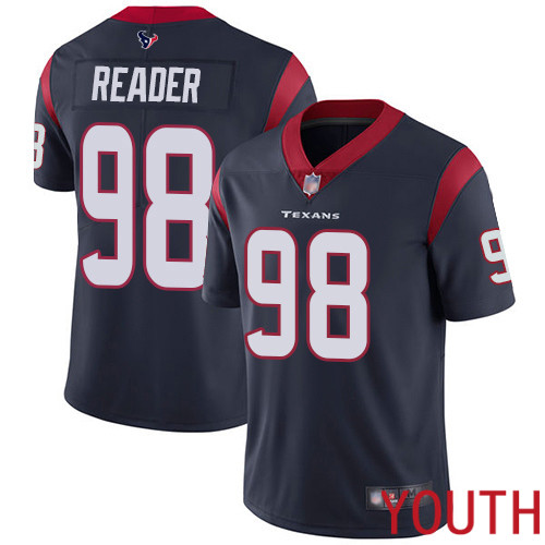 Houston Texans Limited Navy Blue Youth D J  Reader Home Jersey NFL Football #98 Vapor Untouchable